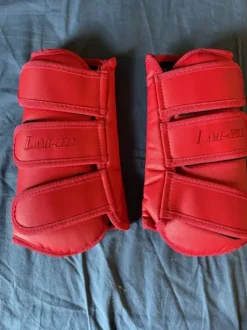 Guêtres de dressage rouge