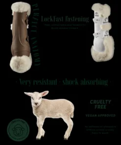 Guêtres postérieurs Genuins mouton synthétique Gatusos