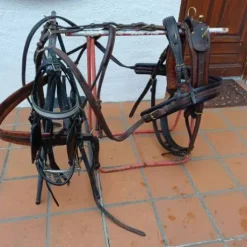harnais attelage cuir petit  cheval