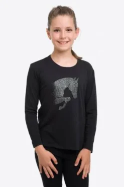 Haut d'équitation Jumping Star Kids - Cavalliera - Manches lounges