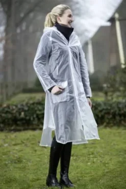 Impermeable transparent avec fente HKM