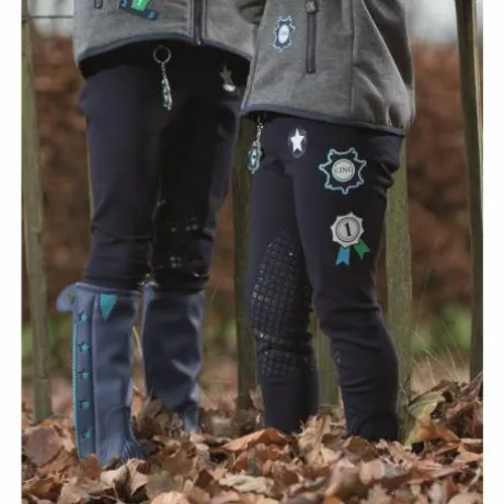 Leggings Trevalli basanes en silicone Bleu - HKM