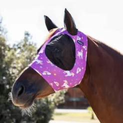 Masque Anti-mouches avec oreilles Lycra Licorne - Pro Tech