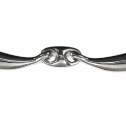 Mors à olive anatomique double brisure 18mm inox