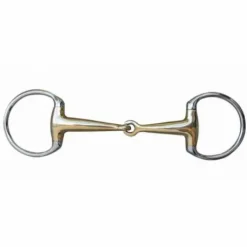 Mors à olive maillechort anneaux inox 16mm