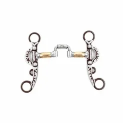 Mors à rouleaux en cuivre et fer noir