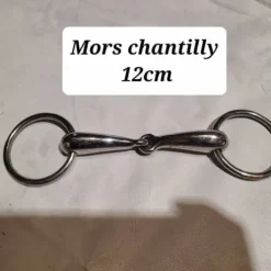 Mors chantilly metal simple brisure 12cm