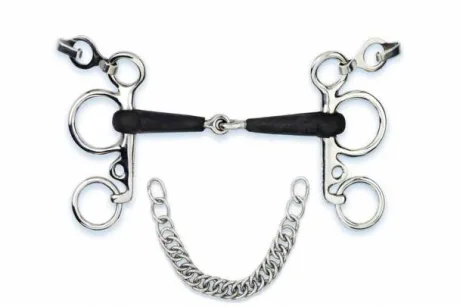 Mors pelham caoutchouté - Stübben