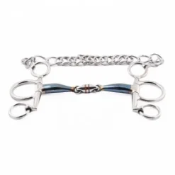 Mors Pelham petites branches double brisure blue steel - Jump'in