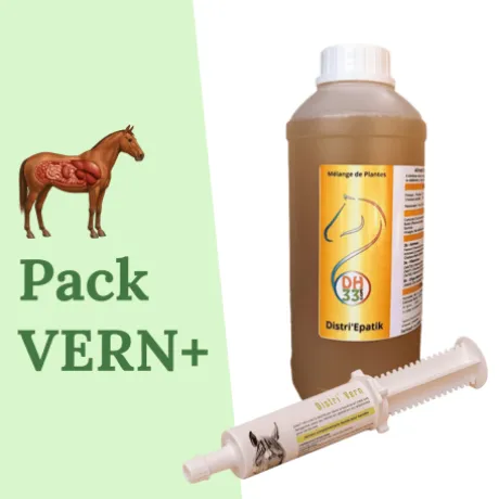 Pack Vern+ - Gestion des vers & Drainage foie/reins - DistriHorse33