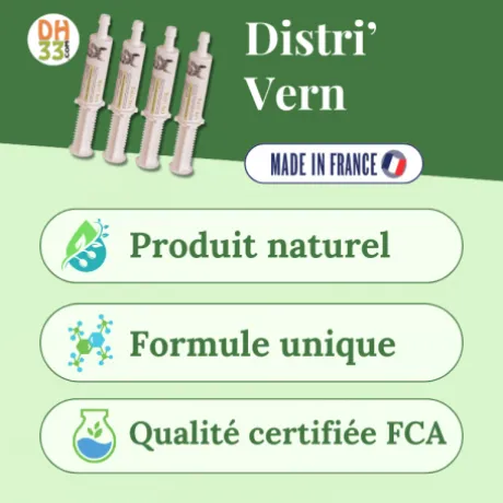 Pack Vern+ - Gestion des vers & Drainage foie/reins - DistriHorse33
