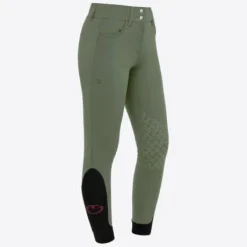 Pantalon d'équitation American Breeches Knee Grip Vert - CAVALLERIA TOSCANA