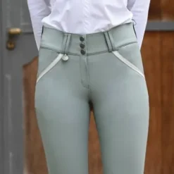 Pantalon d'équitation dame Sofia vert - Jump'In - SOFT TEX