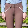 Pantalon d'équitation dame Sofia Grège - Jump'In - Tissu SOFT TEX