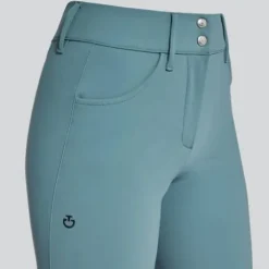 Pantalon d'équitation Knee Grip Peacock taille haute - CAVALLERIA TOSCANA
