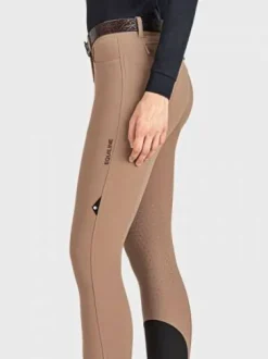 Pantalon Equiline Camel avec basanes femme