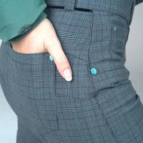 Pantalon Flag's&cup Check femme