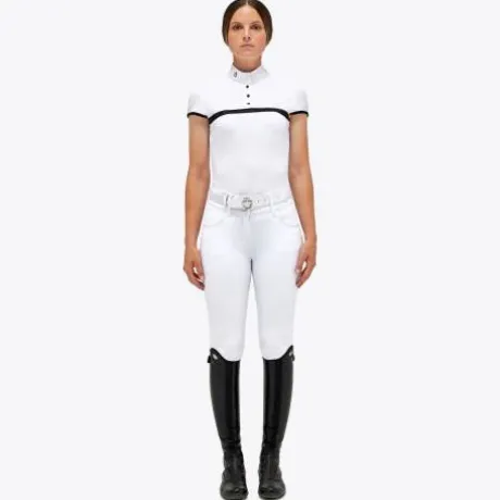 Polo compétition Mesh Jersey WHITE - CAVALLERIA TOSCANA