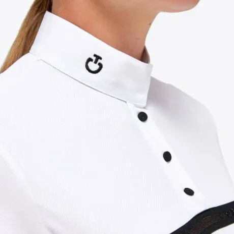 Polo compétition Mesh Jersey WHITE - CAVALLERIA TOSCANA