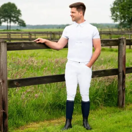 Polo concours Berno homme - QHP - tissu technique léger