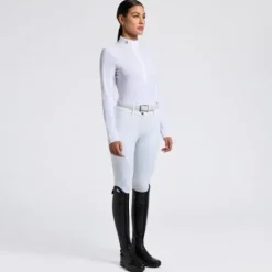 Polo de compétition plastron perforé CAD268 - Cavalleria toscana - tissu tech