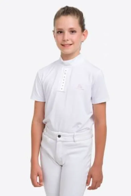 Polo de concours enfant ILOVE CRYSTAL - Cavalliera - Manches courtes