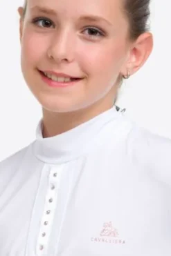 Polo de concours enfant ILOVE CRYSTAL - Cavalliera - Manches courtes