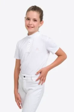 Polo de concours enfant ILOVE CRYSTAL - Cavalliera - Manches courtes
