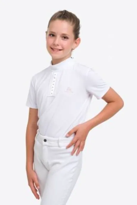 Polo de concours enfant ILOVE CRYSTAL - Cavalliera - Manches courtes