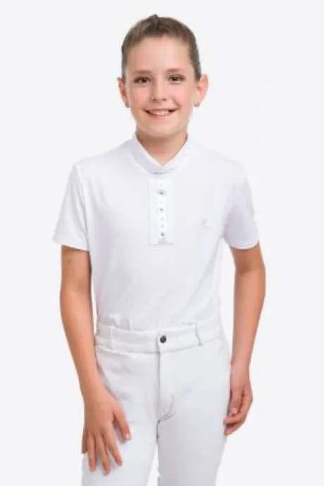 Polo de concours enfant ILOVE CRYSTAL - Cavalliera - Manches courtes