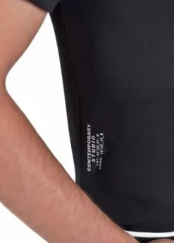 Polo de concours homme Equiline Celicec noir