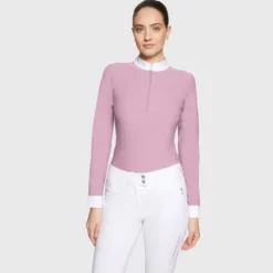 Polo de concours manches longues Aloise FW25 - Samshield - Tissu respirant