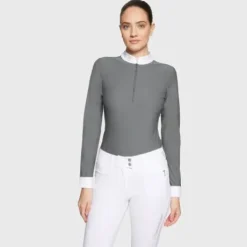 Polo de concours manches longues Aloise FW25 - Samshield - Tissu respirant