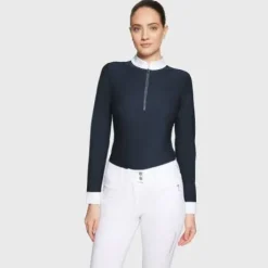 Polo de concours manches longues Aloise FW25 - Samshield - Tissu respirant