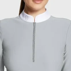 Polo de concours manches longues Aloise FW25 - Samshield - Tissu respirant