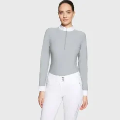 Polo de concours manches longues Aloise FW25 - Samshield - Tissu respirant