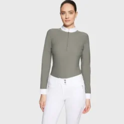 Polo de concours manches longues Aloise FW25 - Samshield - Tissu respirant