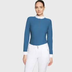 Polo de concours manches longues Aloise FW25 - Samshield - Tissu respirant