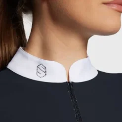 Polo de concours manches longues Aloise FW25 - Samshield - Tissu respirant