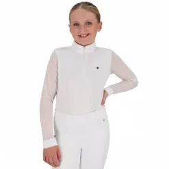 Polo de concours manches longues junior Senah QHP