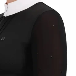 Polo de concours manches longues Senah QHP - Tissu extensible