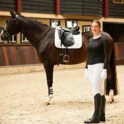 Polo de concours manches longues Senah QHP - Tissu extensible