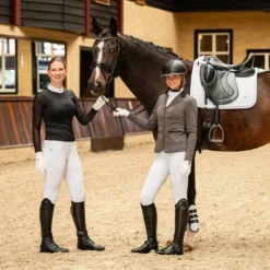 Polo de concours manches longues Senah QHP - Tissu extensible