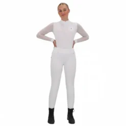 Polo de concours manches longues Senah QHP - Tissu extensible