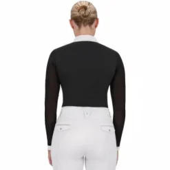 Polo de concours manches longues Senah QHP - Tissu extensible