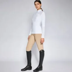 Polo de concours manches longues Perforated insert - CAVALLERIA TOSCANA