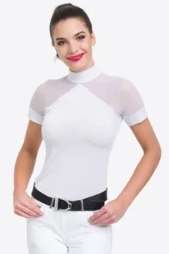 Polo de concours équestre MARIELLE - Cavalliera - Manches courtes