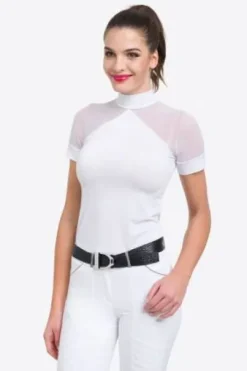 Polo de concours équestre MARIELLE - Cavalliera - Manches courtes