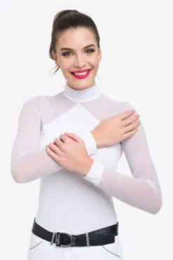 Polo de concours équestre MARIELLE - Cavalliera - Manches longues