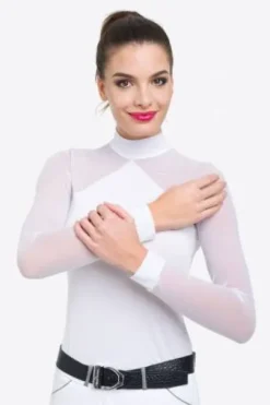 Polo de concours équestre MARIELLE - Cavalliera - Manches longues